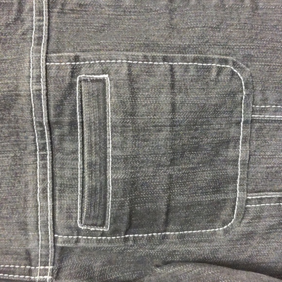 ORLY Women's Jean Denim Jacket White Stitching Chest Pockets One Button Cuffs - Picture 5 of 16